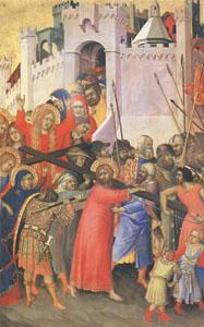 Simone Martini The Carrying of the Cross (mk05) Norge oil painting art